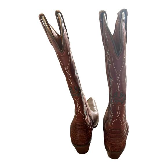 Idyllwind Women’s Frisk Me Printed Leather Snip Toe Western Boots Size 9 - Picture 9 of 12